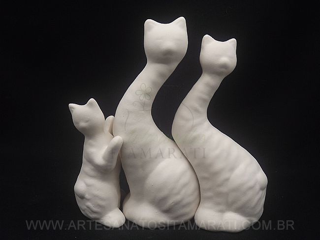 Detalhes do produto Trio Gato Abraçado